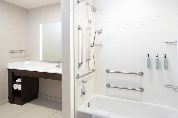 Courtyard by Marriott Seattle SeaTac Airport - ADA Grab Bar Tub Bathroom
