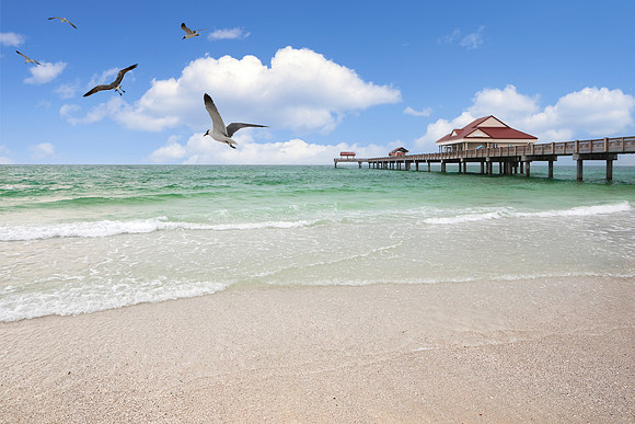 A Pier in Clearwater Beach, FL