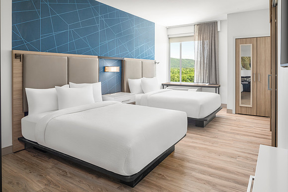 SpringHill Suites by Marriott - Double Queen Suite Bedroom Area